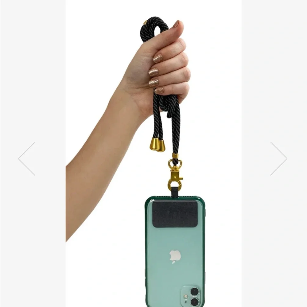 NWT- Universal Black Phone Lanyard